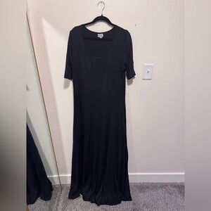 LuLaRoe Black Maxi Dress with Scoop Neck